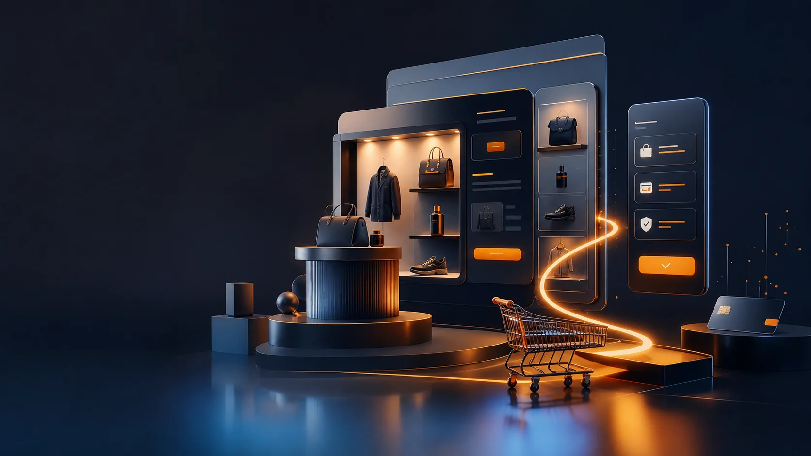 E-Ticaret Web Tasarım hizmeti için Yansıma360 yaratıcı görseli